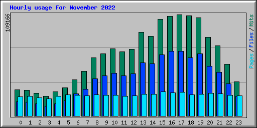 Hourly usage for November 2022
